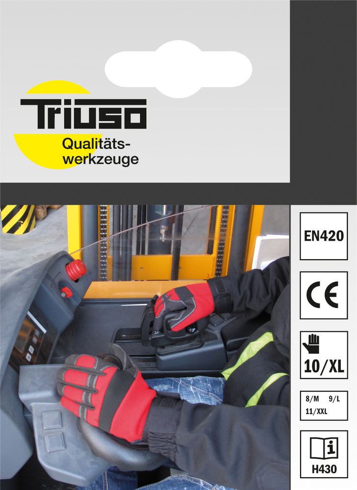 TRIUSO Mechanik-Handschuh Technik Größe: 8